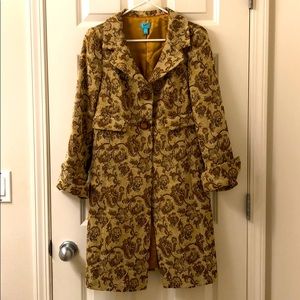 A gorgeous coat with shimmer thread